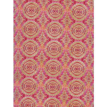 Feuille Décopatch 393 - Rose avec motifs