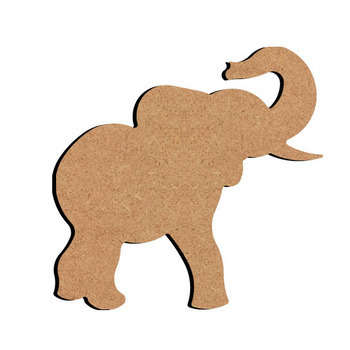 Forme en médium - Eléphant 14x13cm