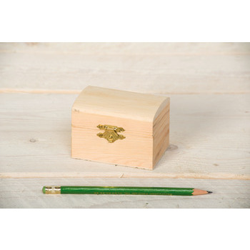Coffre : bois, 8,5x6x6cm