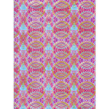 Feuille décopatch : violet avec motifs