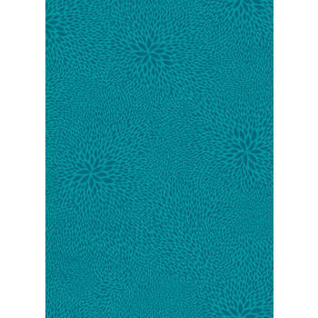 Feuille Décopatch 651 - Turquoise à motifs