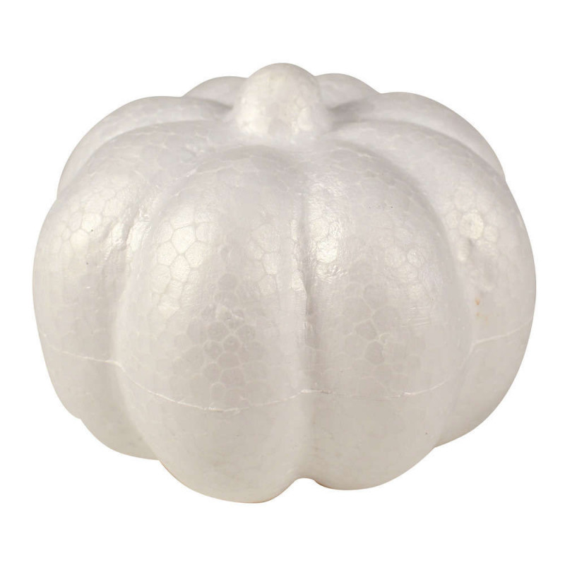 Citrouille, en polystyrène 8x6,5cm