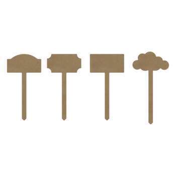 Support à décorer : Kit 3 plaques + 1 nuage