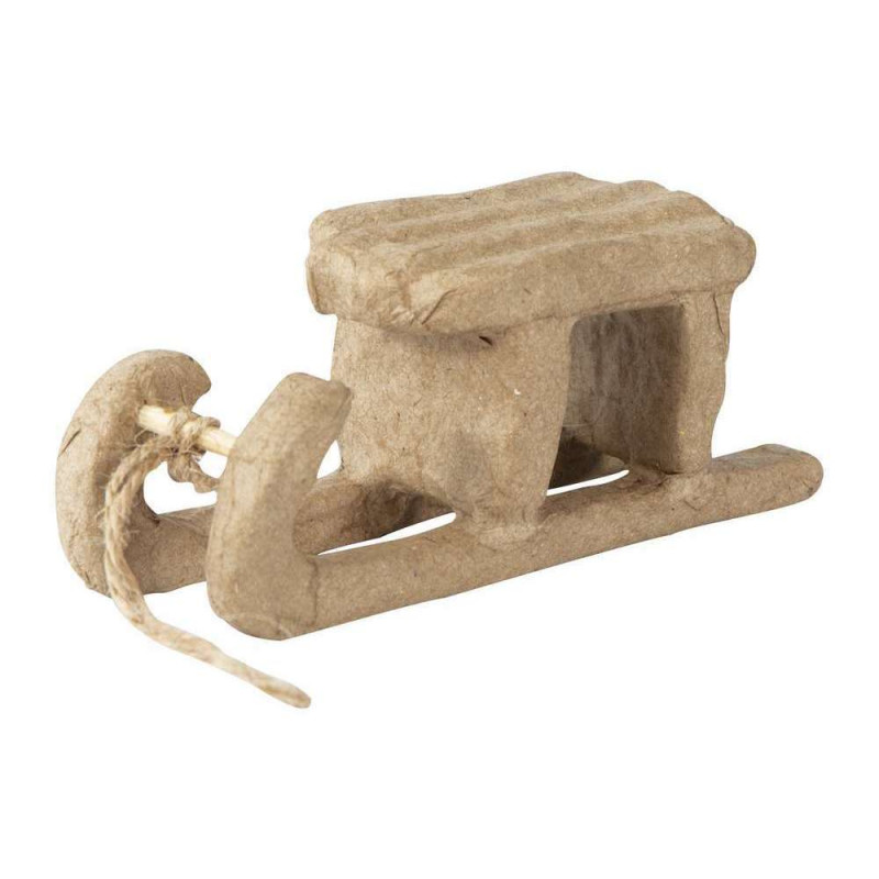 Luge à suspendre, à décorer - H. 4 cm