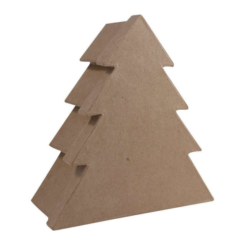 Boîte sapin à décorer, taille S - H. 20 cm