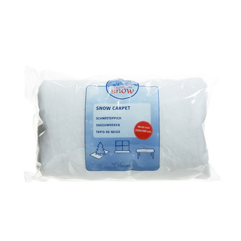 Tapis Neige PES 250x100cm : Blanc