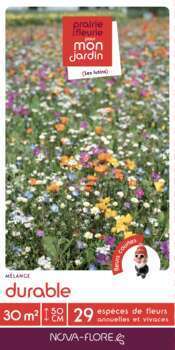 Prairies fleuries : prairie durable 30 m2