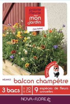 Mélange fleuri  Balcon champêtre  16 g - En boite