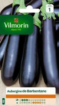 Graines d'aubergine de Barbentane en sachet