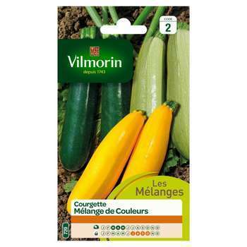 Graines de courgette melange de couleurs en sachet