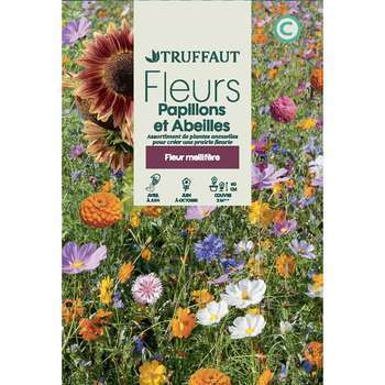 Mélange de fleurs papillons et abeilles 3 g