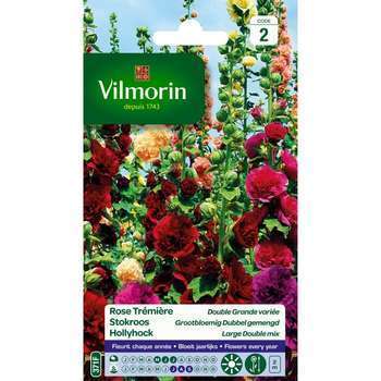 Rose Trémière Double Grande Variée 1,5 g