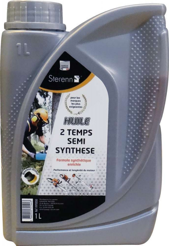 Huile 2temps semi-synthese bidon 1l TECHNI-POWER -
