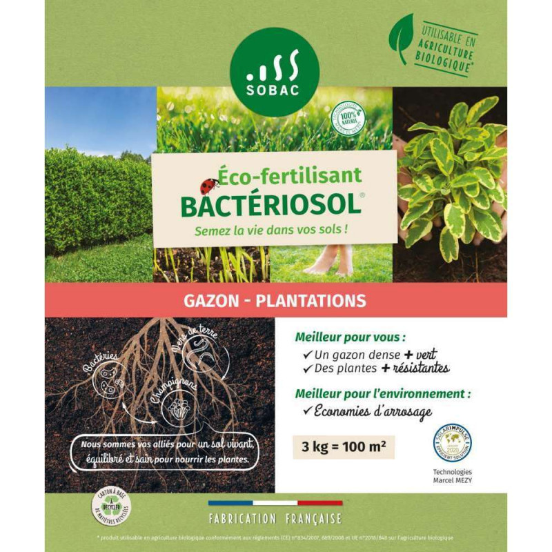 Eco fertilisant Bacteriosol gazon