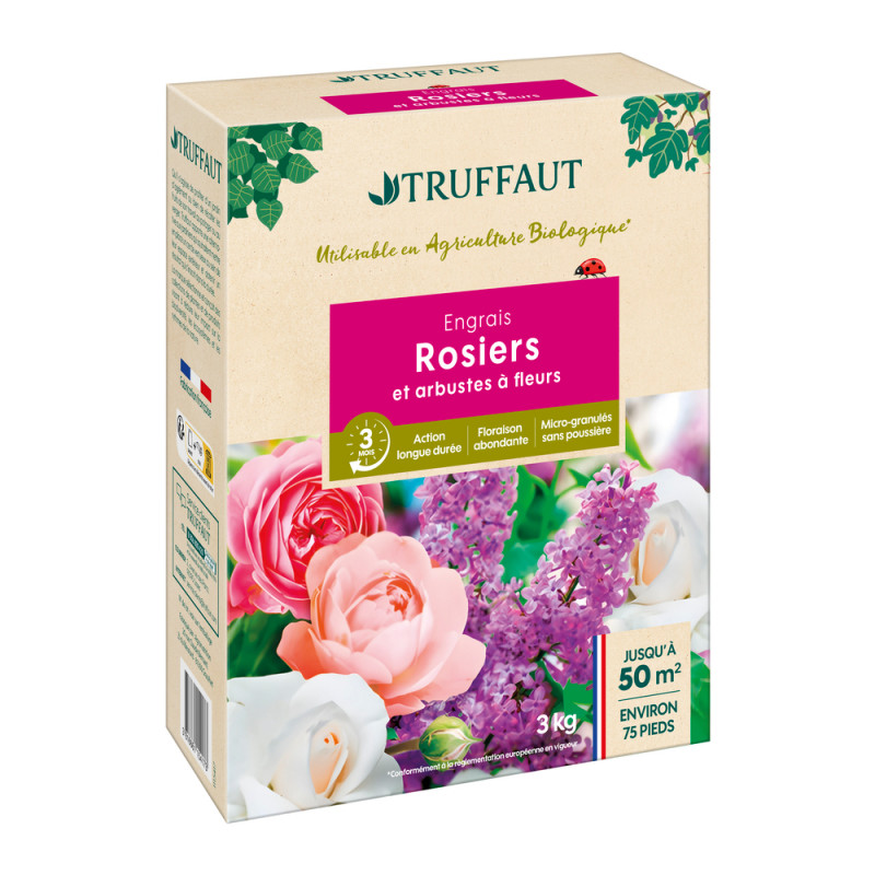 Engrais rosiers et arbustes - 3Kg