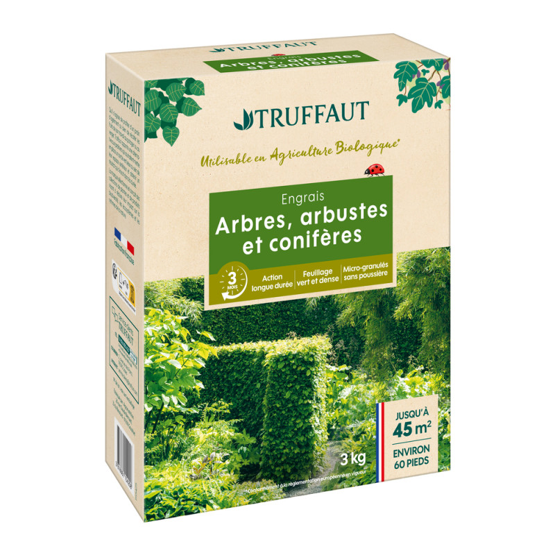 Engrais conifères, arbres et arbustes - 3Kg