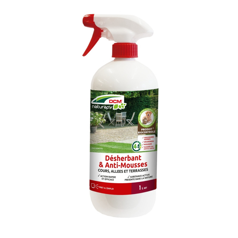 Désherbant & anti-mousses, en pulvérisateur - 1L