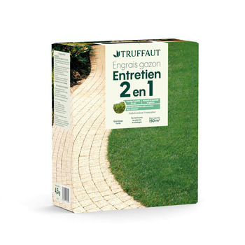 Engrais gazon Entretien 2en1 Truffaut : 150m²