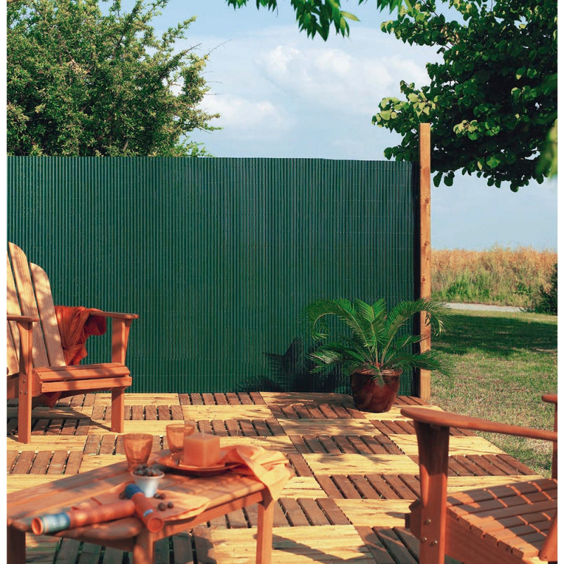 Canisse Plasticane, simple face, coloris vert - 1,
