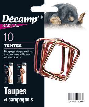 Tentes pour pièges à taupes