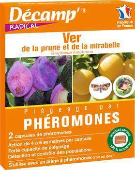 Phéromone ver de la prune : 2 capsules