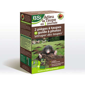 2 pièges à taupes adieu la taupe