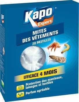 Pastilles anti-mites, le sachet de 20