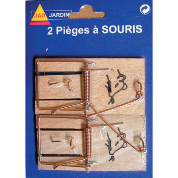 Piège à souris sur socle bois