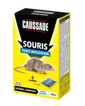 Appât souris : céréales, 5x20g