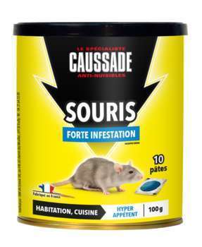 Pâte appât souris foudroyant : 10x10g