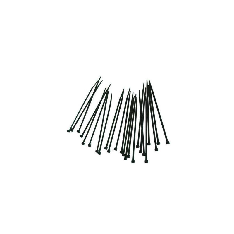 Lot de 25 liens multi-usages noir - 15 cm