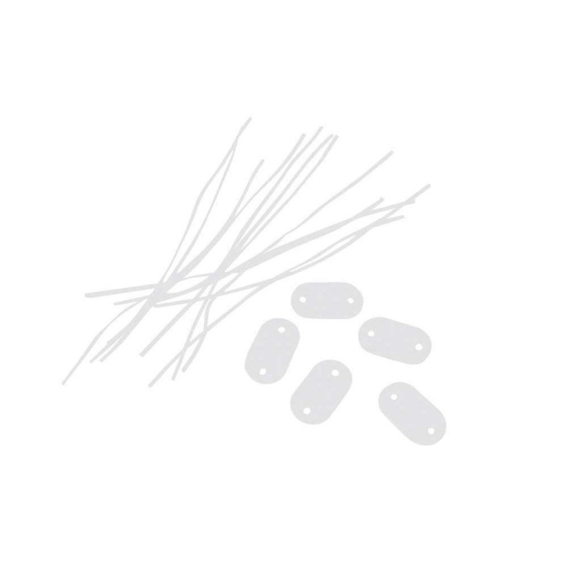 Lot de 24 fixations multi-usages transparent