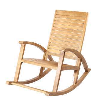 Fauteuil d'extérieur à bascule MAYA en bois d'acac