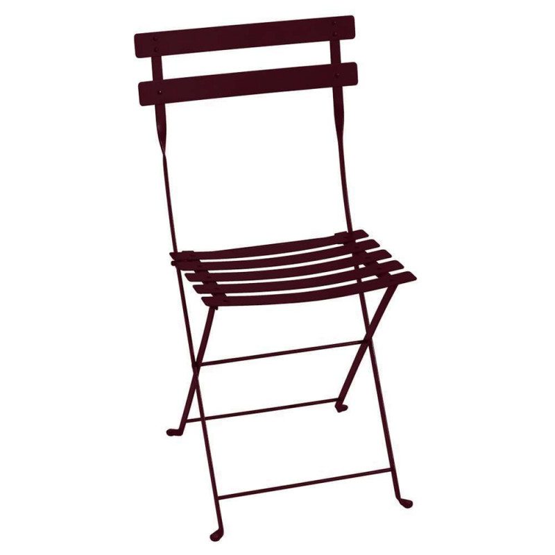 Chaise bistro cerise noire