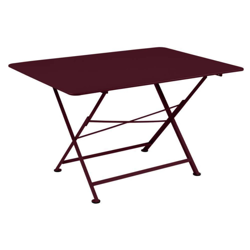 Table Cargo 128x90 cm cerise noire