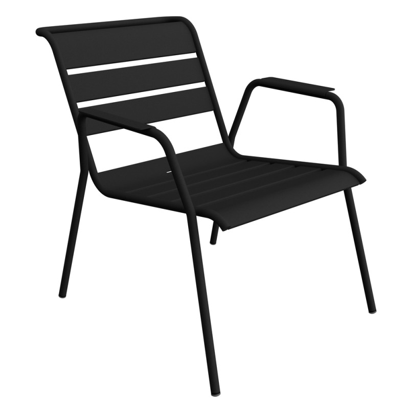 Fauteuil lounge Monceau coloris carbone