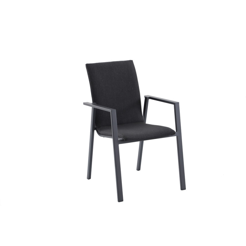 Fauteuil de jardin RANA, coloris gris mat/anthraci