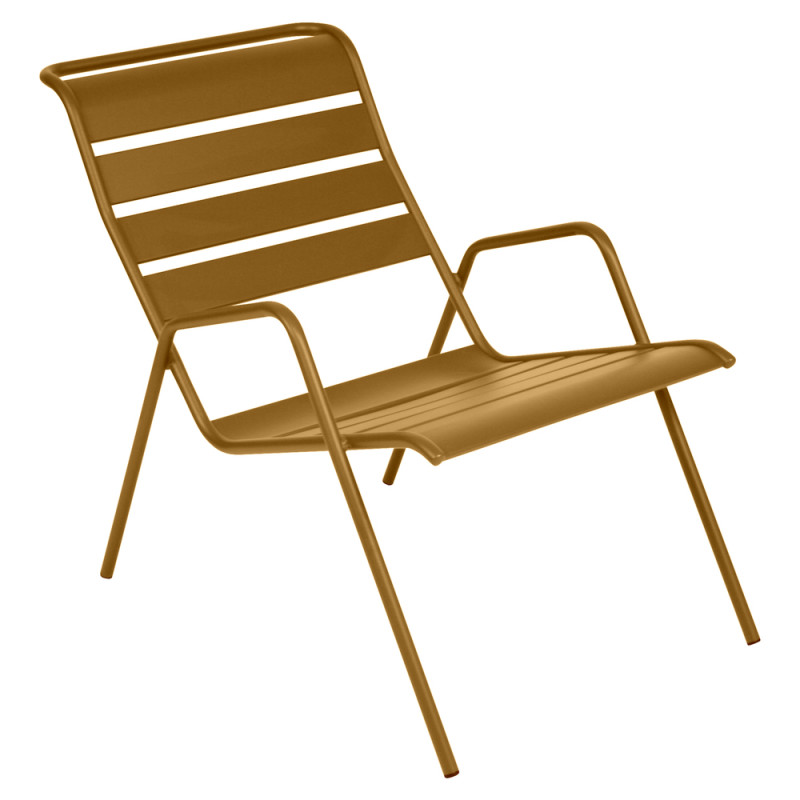 Fauteuil bas monceau, coloris pain d'épices - 53x8