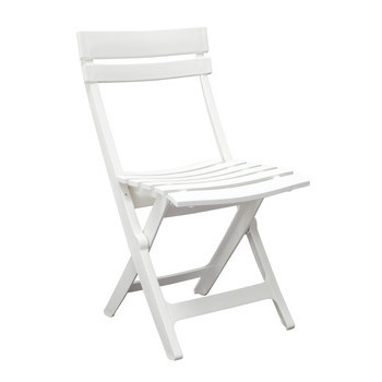 Chaise pliante Miami : blanche