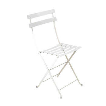 Chaise de jardin pliante BISTRO blanche en acier -