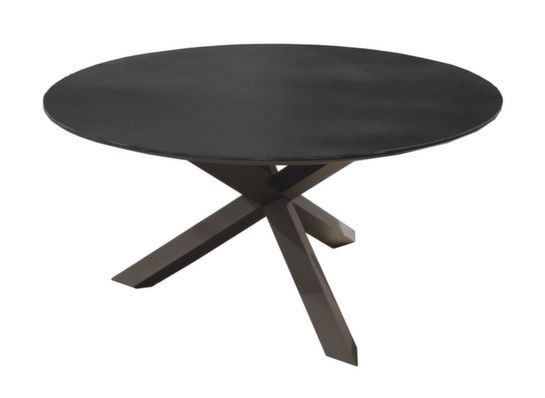 Table Ferrone ø150 céramique KEDRA® grey black B<BR>