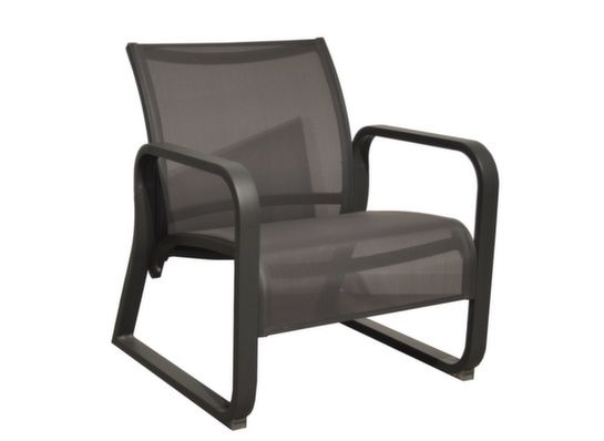 Fauteuil lounge Quenza II graphite gris<BR>