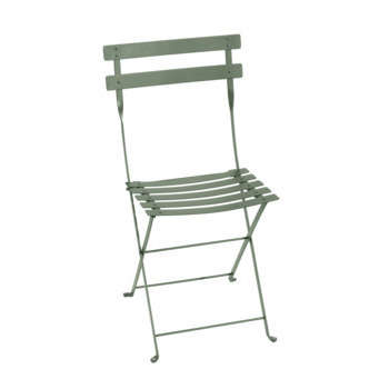 Chaise pliable Bistro en métal vert cactus - 38x42