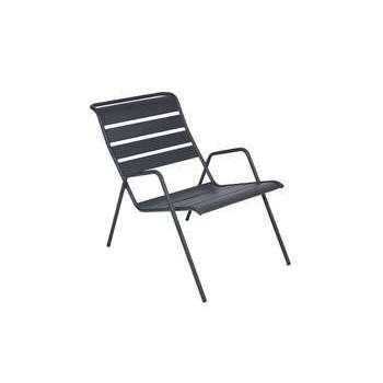 Fauteuil bas pour jardin MONCEAU en acier carbone