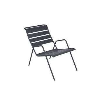 Fauteuil bas Monceau, carbone