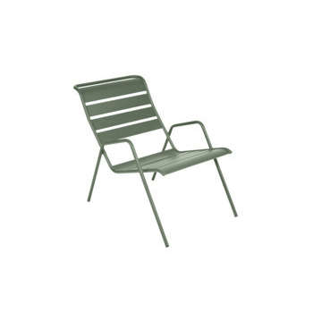 Fauteuil bas pour jardin MONCEAU en acier cactus -