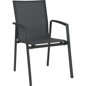 Fauteuil TOP Anthracite textilène Carbone