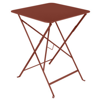 Table Bistro 57x57 ocre rouge