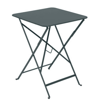 Table bistro 57x57 gris orage