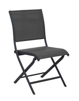 Chaise pliante Elégance:alu,gris,60x49x92cm